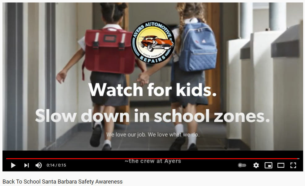 Back To School Santa Barbara Safety Awareness Tip
