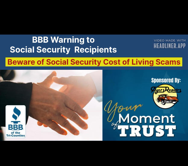 Cost Of Living Adjustment Scam BBB Moment of Trust Sponsored by Ayers Automotive