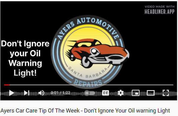 Don't Ignore Your Oil warning Light