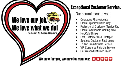 Heart Exceptional Service | Ayers Repairs